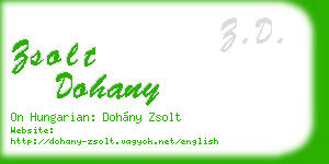 zsolt dohany business card